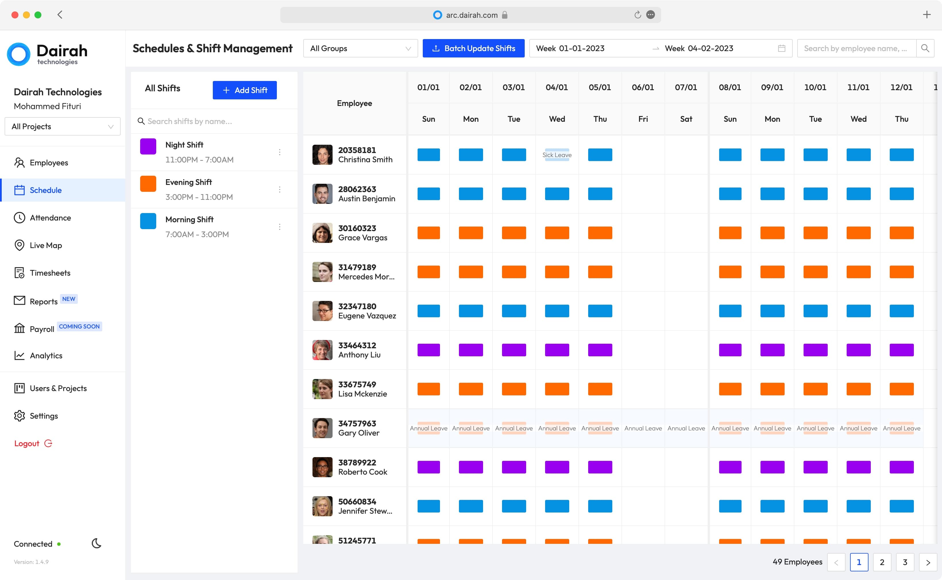Schedules & Powerful Shift Management